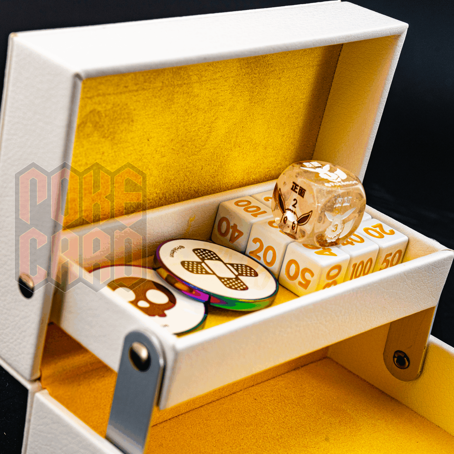 Pokémon TCG Sword & Shield Eevee Advanced Indicator Organizer Box/Dice&Accessory