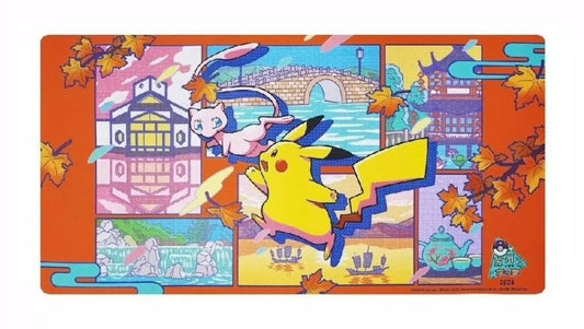 Pokemon S-Chinese 2024 Suzhou Master Game Exclusive Pikachu & Mew Playmat New