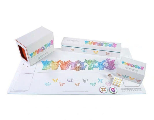 Pokemon S-Chinese EEVEE Theme Playmat Storage box From 2024 EEVEE Gift Box